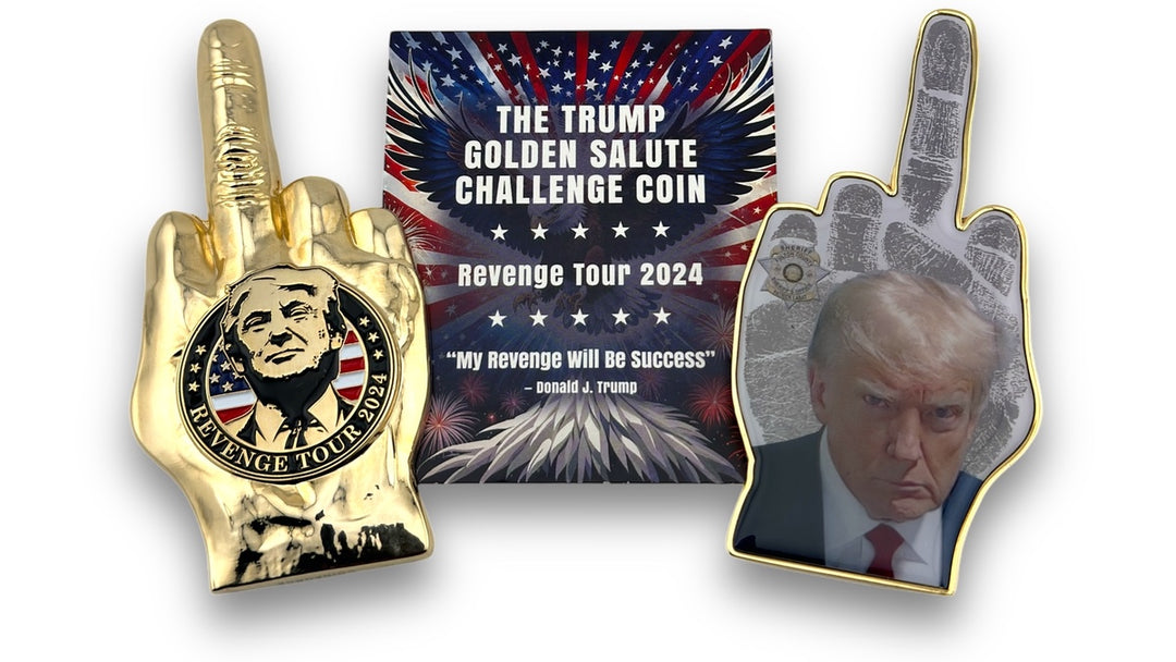 The Trump Golden Salute Challenge Coin